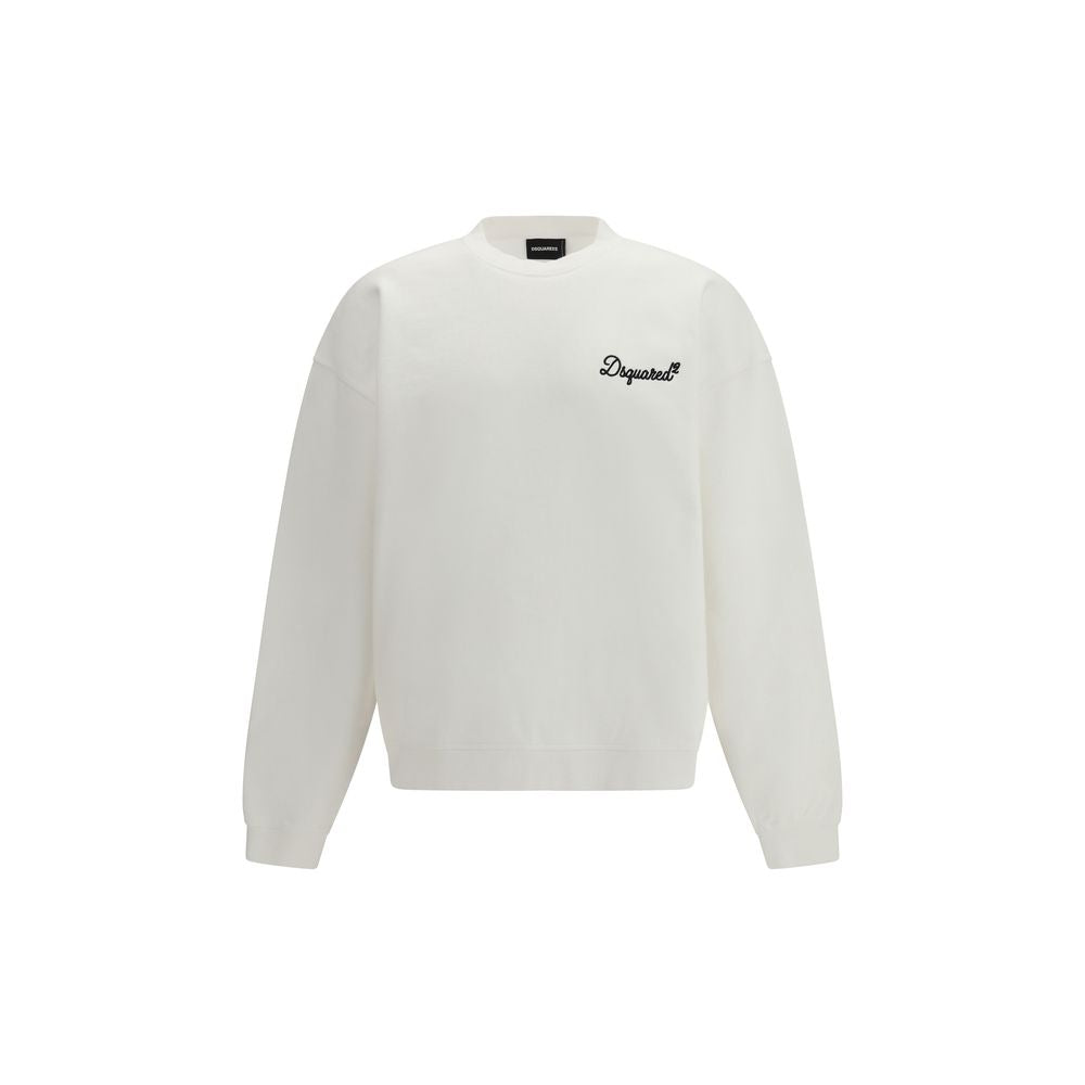 Dsquared² White Cotton Sweatshirt